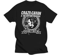 Mens Clothing Popular Crazy Cavan Concer Mens Black T-Shirt Black