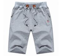 Mens Clothing Sale Clearance Fashion Spring Mens Gym Shorts with Pockets Regular Fit Elasticated Waistband Lightweight Relaxed Loose Fit Casual Outdoor Gym Pants Plus Size Joggers