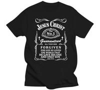 Mens Clothing Summer Casual Men T-Shirt Gospel Jesus God Lord Christ T-Shirts Black S