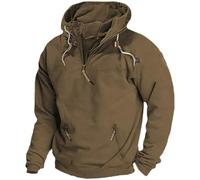 Mens Clothing Try Before You Buy Jumpers New Home Gifts Back to School Season Men's Hooded Solid Color Sweater Sports Casual Loose Fitting Sweater Jacket Discounted Items for Sale