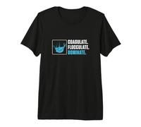 Mens Coagulate Flocculate Dominate Funny Water Treatment Operator Premium T-Shirt
