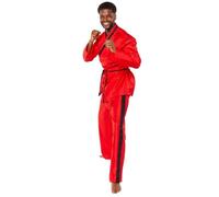 Mens Cobra Kai Eagle Fang Adult Costume Karate Kid Fancy Dress Outfit