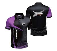 Men's Collared 3D Polo Shirts Underwear for C.a.n-a.m Patchwork Short Sleeved Workout Tee Top Clothes Comfortable Half Sleeve Lightweight T-Shirts-ZiS||l