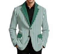 Men's Cologne Clown Corduroy Jacket Striped Red White Suit Jacket Funny Colourful Jacket Striped Printed Carnival Blazer Circus Director Costume Cosplay Blazer Fancy Dress Party Jacket