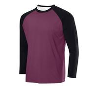 Men's Colorblock Jumper Crewneck Pullover Casual Long Sleeve Sweatshirts Cotton Shirts Loose Fit Tshirt Soft & Comfortable T-Shirts Solid Sports Leisure Jumpers Underwear Lightweight Tops