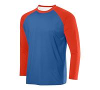 Men's Colorblock Jumper Crewneck Pullover Casual Long Sleeve Sweatshirts Cotton Shirts Loose Fit Tshirt Soft & Comfortable T-Shirts Solid Sports Leisure Jumpers Underwear Lightweight Tops