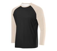 Men's Colorblock Jumper Crewneck Pullover Casual Long Sleeve Sweatshirts Cotton Shirts Loose Fit Tshirt Soft & Comfortable T-Shirts Solid Sports Leisure Jumpers Underwear Lightweight Tops