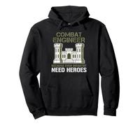 Men's Combat Engineer Because Even Infantry Need Heroes Pullover Hoodie