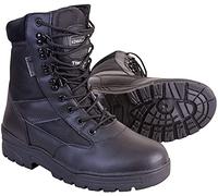 Mens Combat Military Black Army Patrol Hiking Cadet Work High Leather Boot (UK 12)