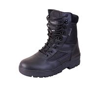 Mens Combat Military Black Army Patrol Hiking Cadet Work High Leather Boot (UK 8)