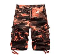 Mens Combat Shorts With Pockets，Cargo Shorts For Men With Multi Pockets Loose Fit Comfort Tactical Shorts Comfortable Durable Wear Camouflage Short For Hiking Camping Military Style Activities