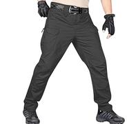 Mens Combat Trousers UK, Work Utility & Safety Trousers Heavy Duty Stretchy Cargo Pant Holster Tracksuit Multi Pockets Scruffs Workwear Black M