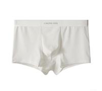 Men's Comfortable Ice Silk Boxer Shorts, Breathable Smooth Trunks for Everyday Use (2XL White)