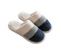 Men's Comfortable Slippers, Suede Guest Slippers, Fashion Felt Slippers, Multicoloured Slippers, Non-Slip Slippers, Soft Soles, House Slippers, Unisex Slippers, Casual Slippers, navy, 7 UK