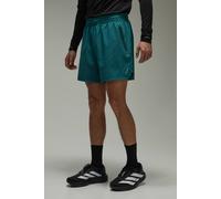 Men's Common Pace Running Double Waistband 5inch Short | Teal | Size 2X-Large | BOOHOOMAN