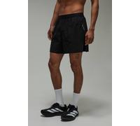 Men's Common Pace Running Race Day 5inch Split Short With Inner Brief | Black | Size Small | BOOHOOMAN
