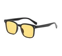 Men's Commuter Sunglasses Large Frame Women's Outdoor Sun Glasses(Yellow)
