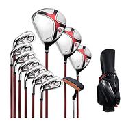 Men's Complete Golf Club Package Sets, Ultra Light Graphite Carbon Steel Shaft, High Rebound Casting Titanium Alloy No.1 Wood, 11 Piece Set - Left Handed