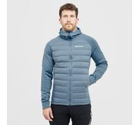 Men's Composite Hooded Down Jacket, Blue XL