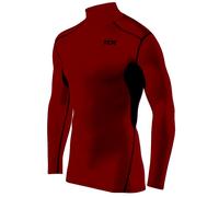 MENS COMPRESSION BASE-LAYER LONG SLEEVE TOP SKIN MOCK NECK UNDER FUSION TCA