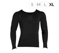 Mens Compression Shirt Long Sleeve Top Base Layer Gym Boys Fitness Size XL Black