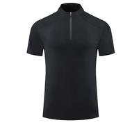 Mens Compression Shirt Sale Clearance, Quarter Zip Short Sleeve Athletic Moisture-Wicking T-Shirts Quick Drying Workout Gym Running Activewear Stretch Slim Muscle Fit Gym Tees Plus Size S-XXL