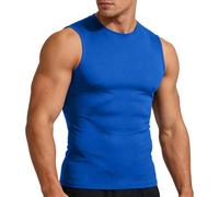 Mens Compression Shirt Slimming Body Shaper Vest Workout Tank Tops Abs Abdomen Tummy Control Undershirts