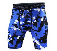 Men's Compression Shorts Boys Base Layer Thermal Sport Skinny Under Gear Pants Gym Tights Style 14 L