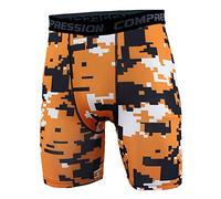 Men's Compression Shorts Boys Base Layer Thermal Sport Skinny Under Gear Pants Gym Tights Style 18 L