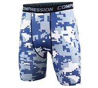 Men's Compression Shorts Boys Base Layer Thermal Sport Skinny Under Gear Pants Gym Tights Style 20 L