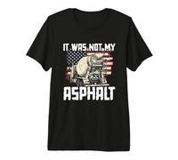 Mens Concrete Finisher Pun & Road Construction Worker Premium T-Shirt