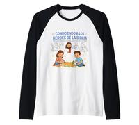 Mens Conociendo a Los Héroes de la Biblia Raglan Baseball Tee
