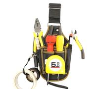 Men's Construction Work Pouch, Tool Belt Hip Pouch Carpenter, Utility Hardware Bag with Quick Release, Hiking Waist Pack Portable Compact Versatile Ideal for HVAC Tech, 5.75 x 13.7 inches