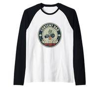Mens Content Creator Dad Photographer Videographer Father's Day Raglan Baseball Tee