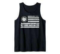Mens Cookie Baker Chocolate Chip Cookies Baking US American Flag Tank Top