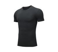 Men's Cool Dry Short Sleeve Compression Shirts Slim Muscle Tshirt Workout Training Tees Sports Baselayer T-Shirts Active Athletic Performance Running Shirts Breathable Gym Shirt Moisture Wicking Top