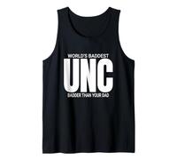 Mens Cool Uncle Funny Quote Worlds Baddest UNC Tank Top