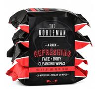 Men's Cooling Face & Body Cleansing Wipes - 4 Pack - 120 Count