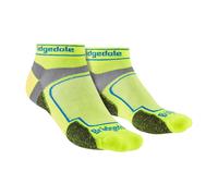 Bridgedale - Mens Running Ultralight Sport Low Socks - Yellow Nylon - Size UK 12-15