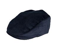 Dents Mens Corduroy Flat Cap - Navy - Medium