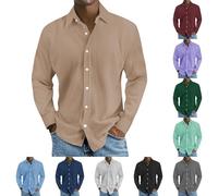 Men's Corduroy Shirt Long Sleeve - Lightweight Summer Shirt, Casual Shirts Button Down Men's Shirt Long Sleeve Button Down Striped Shirt Sweatshirt Without Hood Men's Sweater Work Jumper Festival
