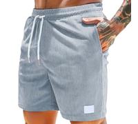 Mens Corduroy Shorts Surf Mens Gym Shorts With Liner Quick Dry Lightweight Cargo Pants Elasticated Waist Walking Short Summer Breathable Work Pants Hiking Summer Beach Joggers Golf Half Short