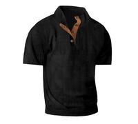 Mens Corduroy Sweatshirts UK Vintage Cotton Soft Tops Short Sleeve V Neck Button Henley Shirts Comfy Slim Fit s Pullover Lightweight Sweaters Regular Fit Running Walking S-5XL