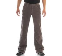 Men's Corduroy Trousers Light Grey Bootcut, lightgrey, 31W x 32L