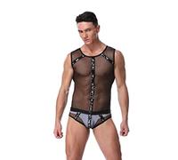 Men's Cosplay Male Pole Dancer Suit Stripper Men's Lingerie Size Uk One Size