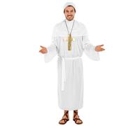 Men's costume pope priest pastor pastor church clergyman suitable for carnival