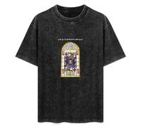 Men's Cotton Acid Washed T-Shirts The Alan Parsons Project Turn of A Friendly Card Classic Style XXL Black