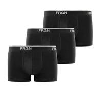 Men's Cotton Boxer Shorts, Natural, Hypoallergenic & Stretch (Pack of 3), Black / White, M