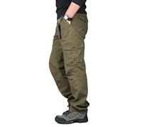 YOUCAI Men's Cotton Casual Military Army Camo Combat Trousers Military Tactical Pants with Multi Pockets Outdoor Ripstop Cargo Pants,Army Yellow,XXL