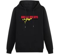 Men's Cotton Hooded Gorilla Biscuits Hold Your Ground Hoodies Long Sleeve Pullover Loose Hoody Sweatershirt Size XXL Black